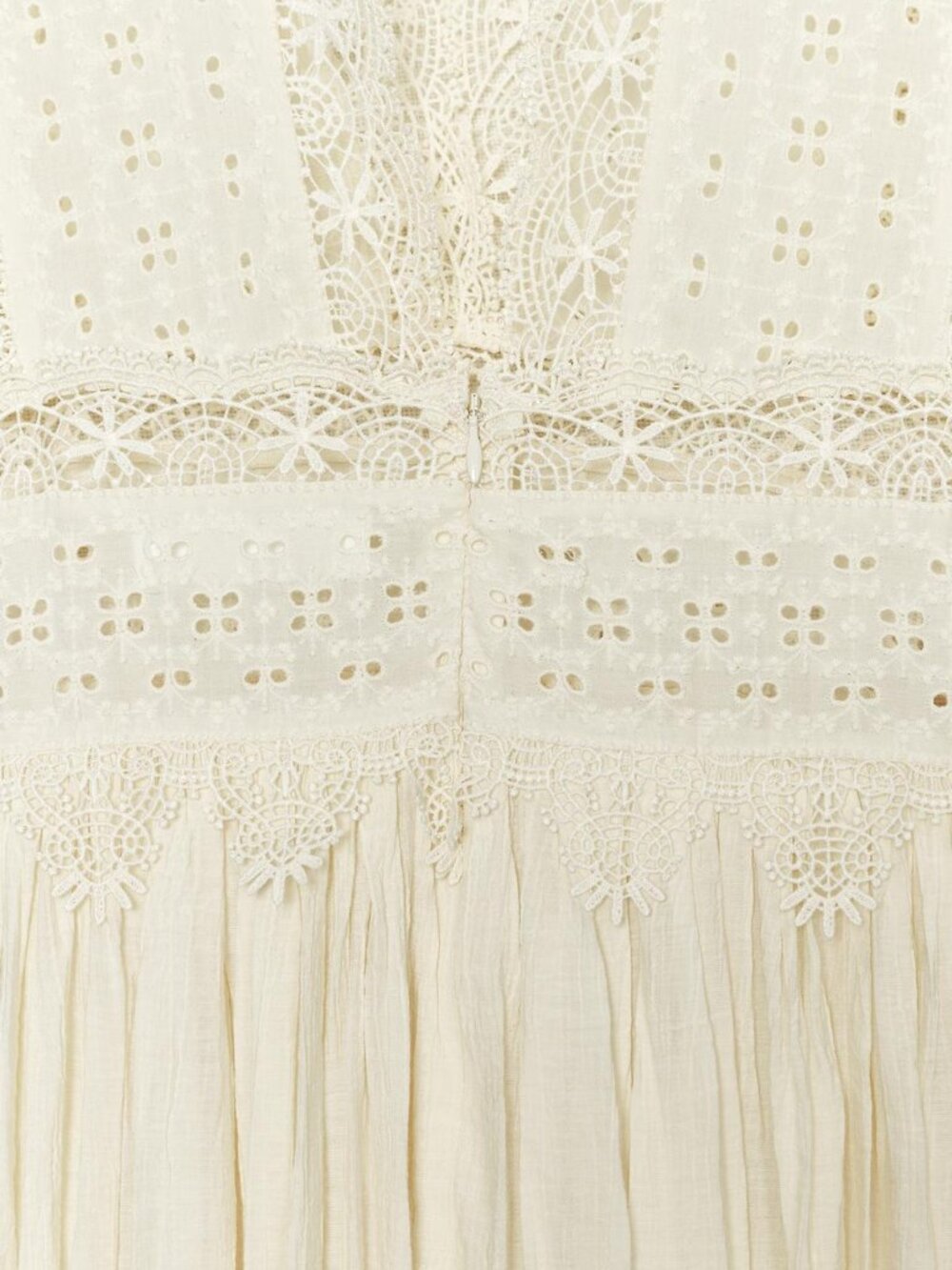 ZARA ZW Collection Ecru Strappy Lace Midi Dress Sz M Bloggers Fave 6895/249 NWT - Picture 16 of 16